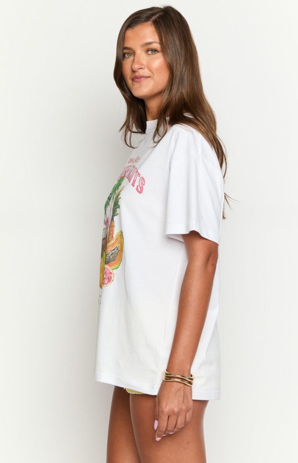 Beginning Paradise Fruits White Tee - Image 4