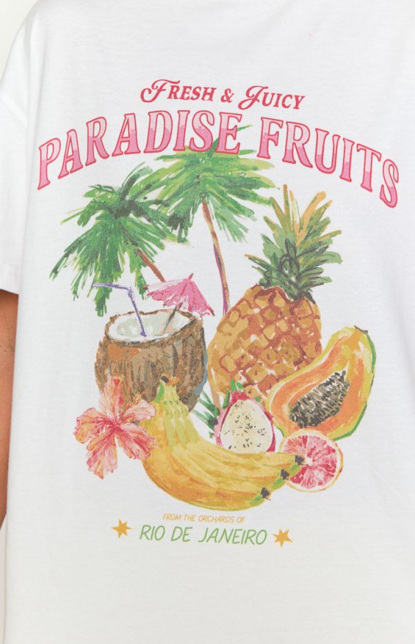 Beginning Paradise Fruits White Tee - Image 6