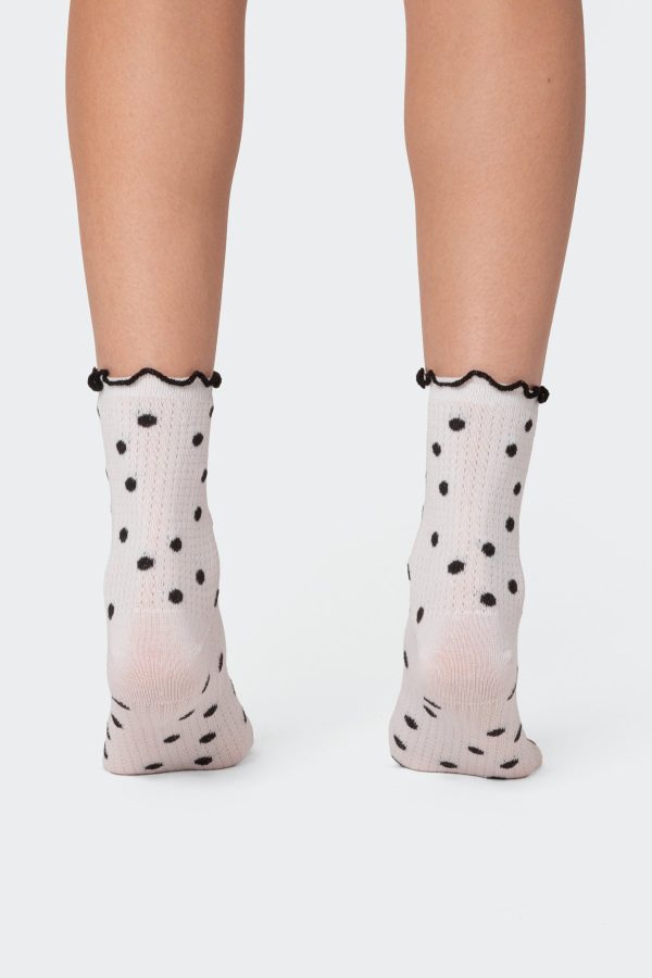 Polka Dot Frill Socks - Image 4