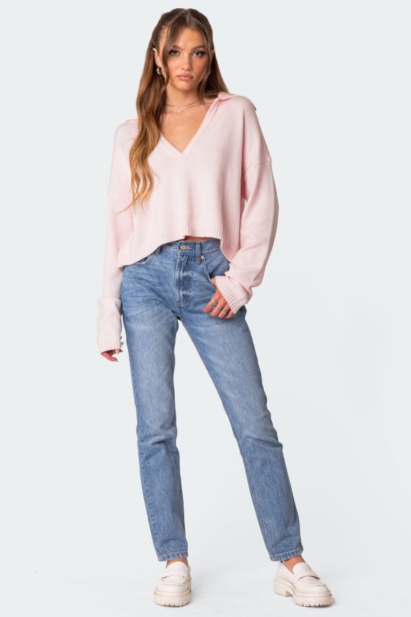 Marcie Oversize Cropped Sweater - Image 5