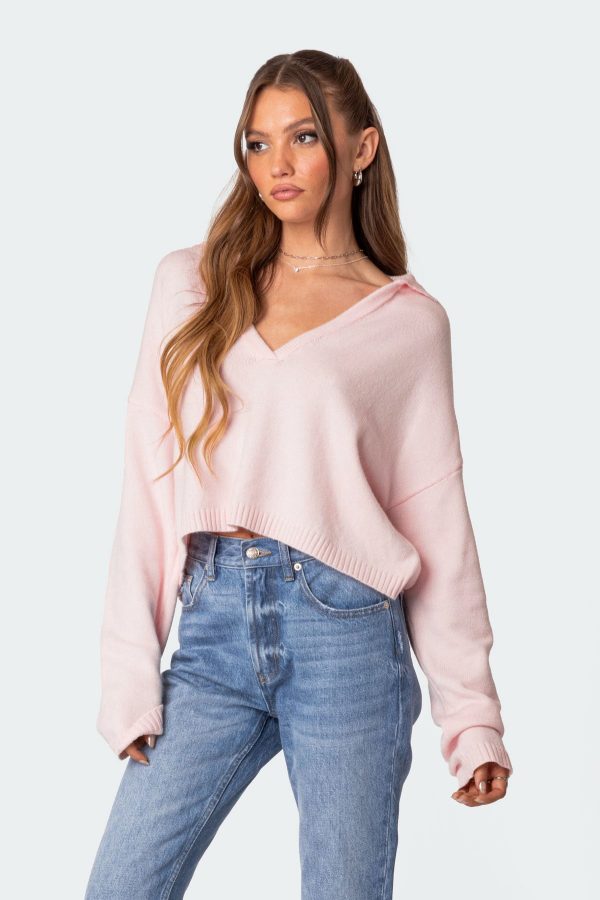 Marcie Oversize Cropped Sweater - Image 3