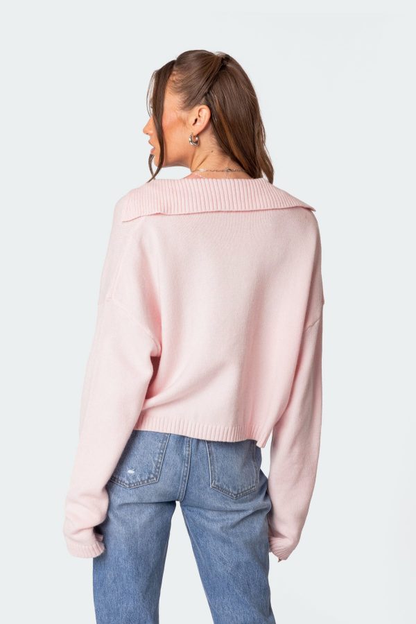 Marcie Oversize Cropped Sweater - Image 4