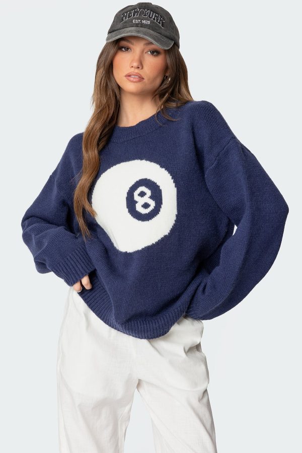 Magic 8 Oversized Chunky Knit Sweater