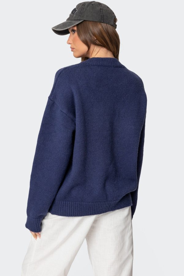 Magic 8 Oversized Chunky Knit Sweater - Image 5