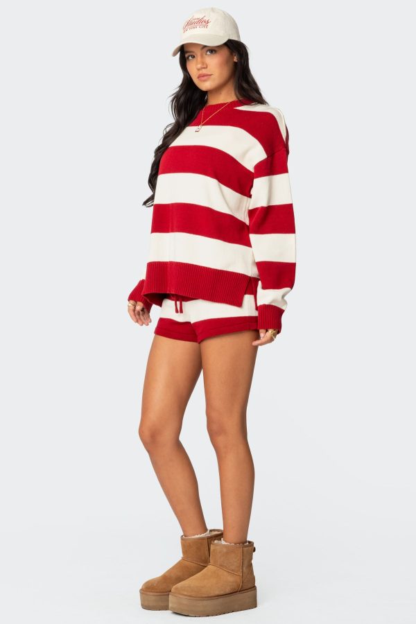 Riley Oversized Striped Sweater - Image 4