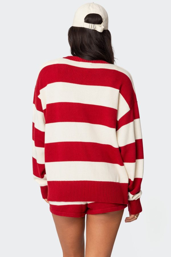 Riley Oversized Striped Sweater - Image 5