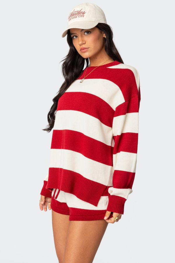 Riley Oversized Striped Sweater - Image 3