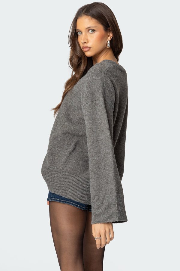 Montana Oversized Button Sweater - Image 4