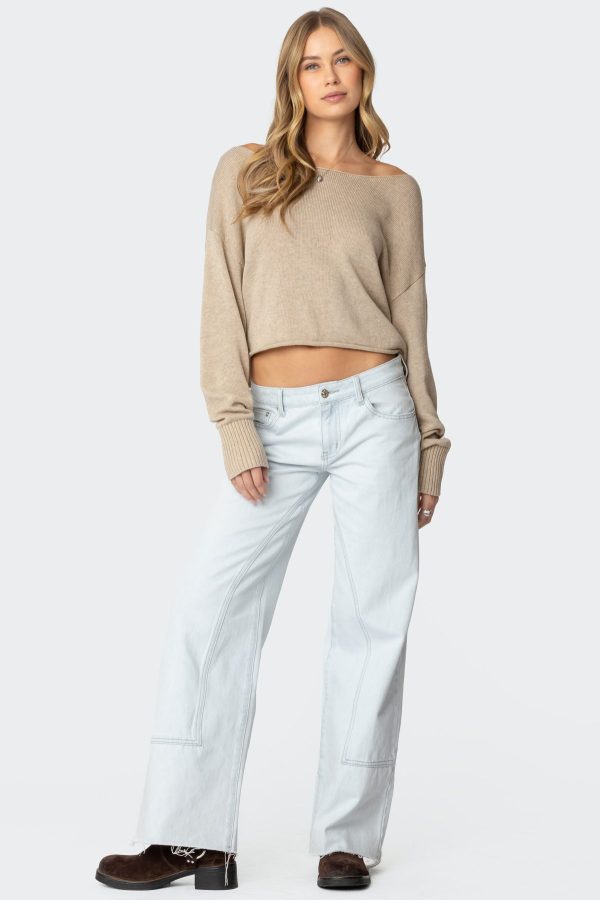 Aviv Wide Neck Oversized Sweater - Image 5