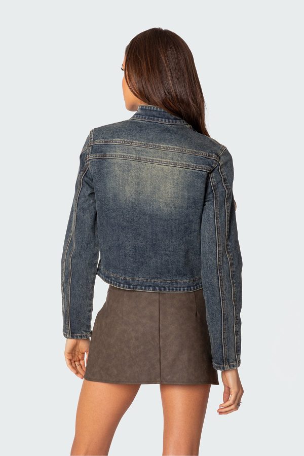 Scorpio Washed Denim Jacket - Image 4