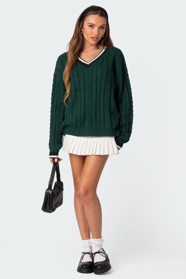 Amoret Cable Knit Sweater - Image 2