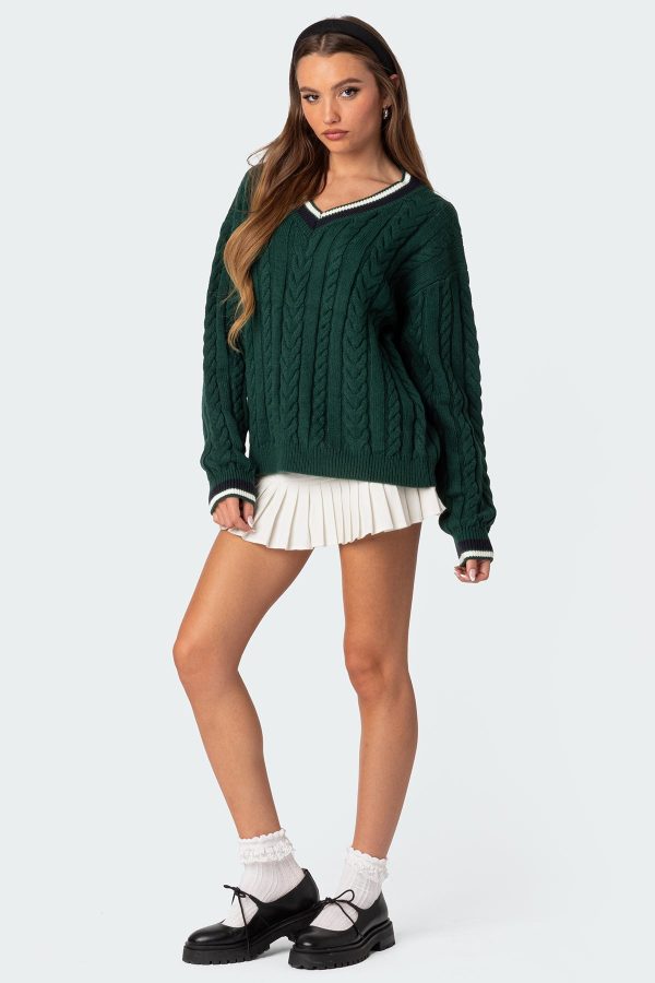 Amoret Cable Knit Sweater - Image 5