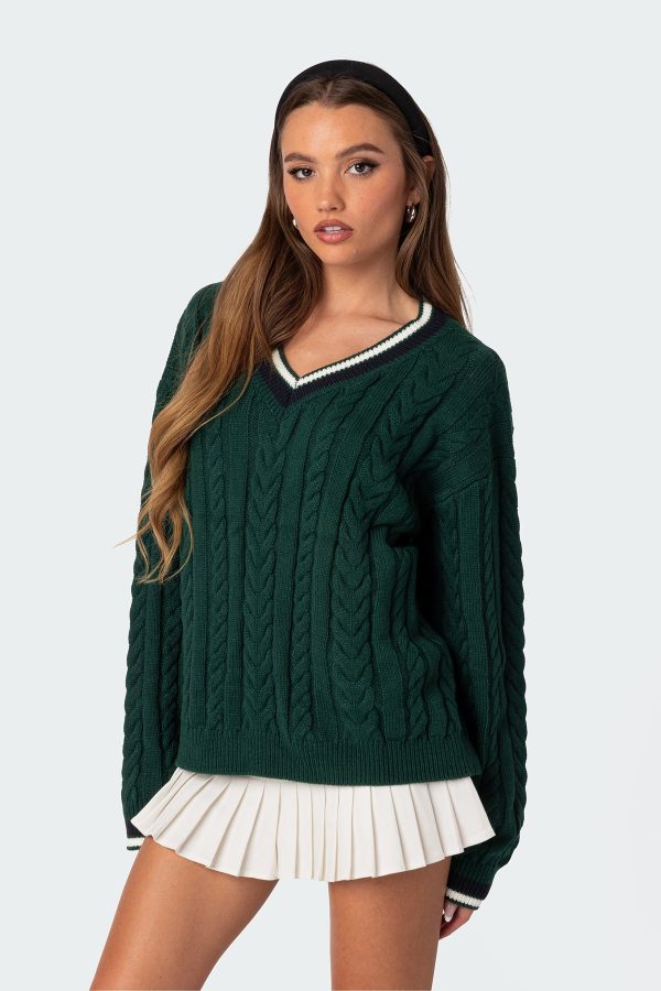 Amoret Cable Knit Sweater - Image 3