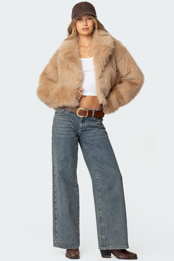 Sierra Oversized Faux Fur Jacket - Image 2