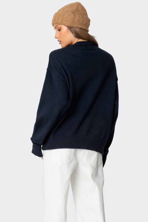 Swan Oversized Knit Sweater - Image 5