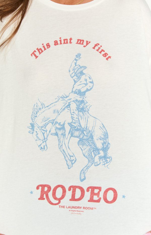 The Laundry Room First Rodeo White Oversized Tee - Image 7